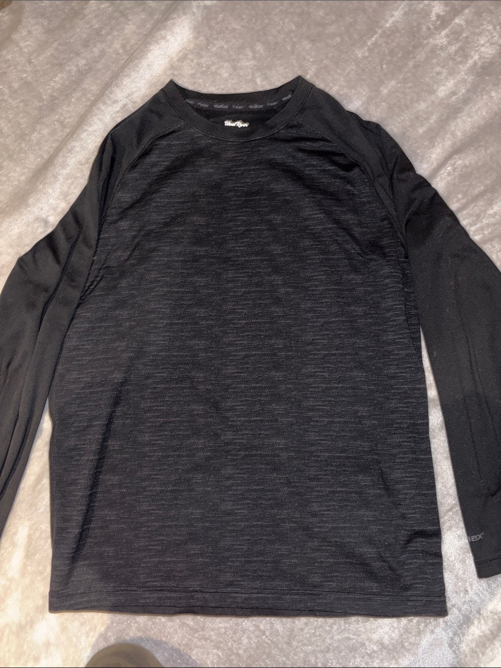 Wind River Men's Black Long-Sleeve Performance Shirt